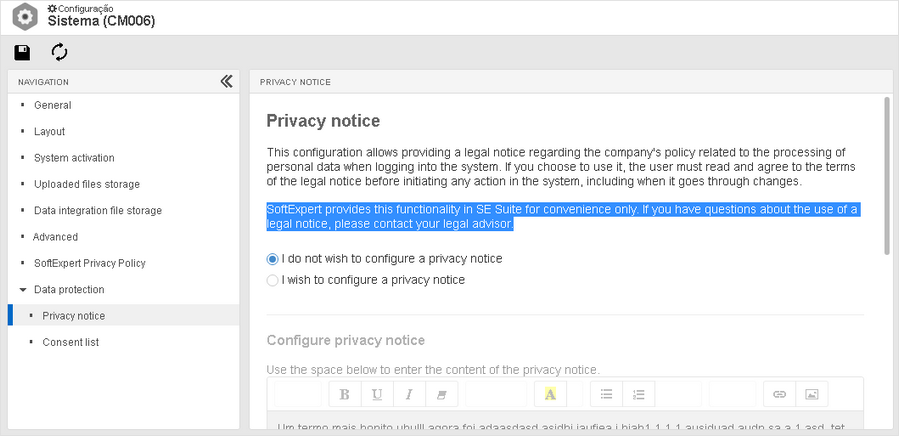 Privacy notice