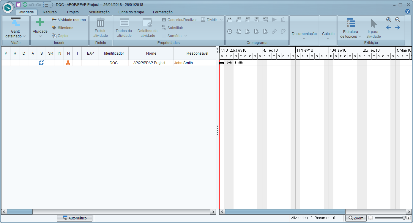 SE Gantt Chart