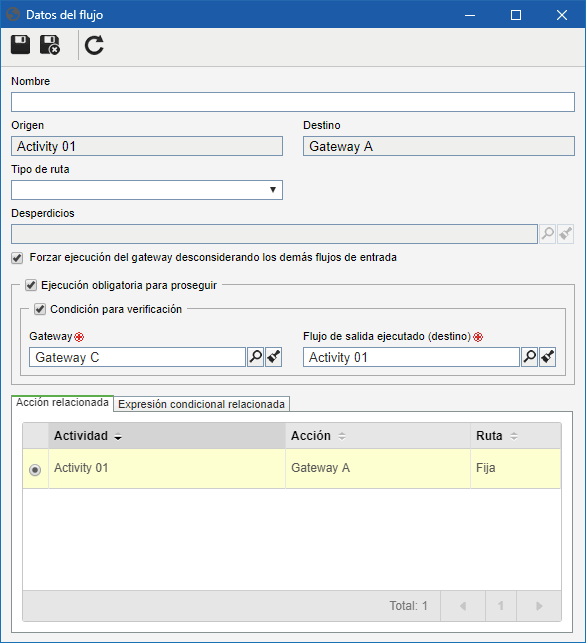 Flujo de entrada de un gateway complejo