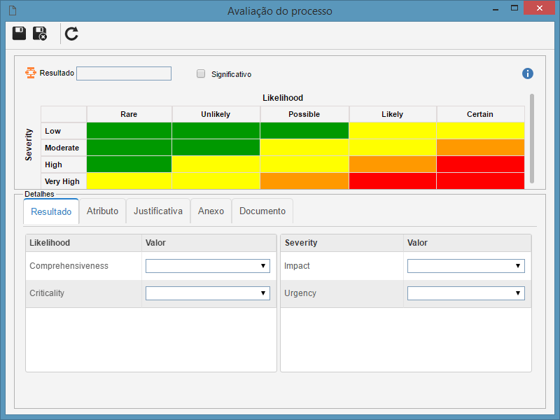 Avaliação matriz com quantitativa