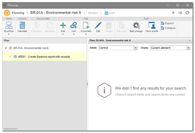 Risk plan with SE Risk scope