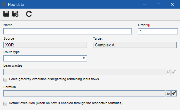 Output flow of a gateway